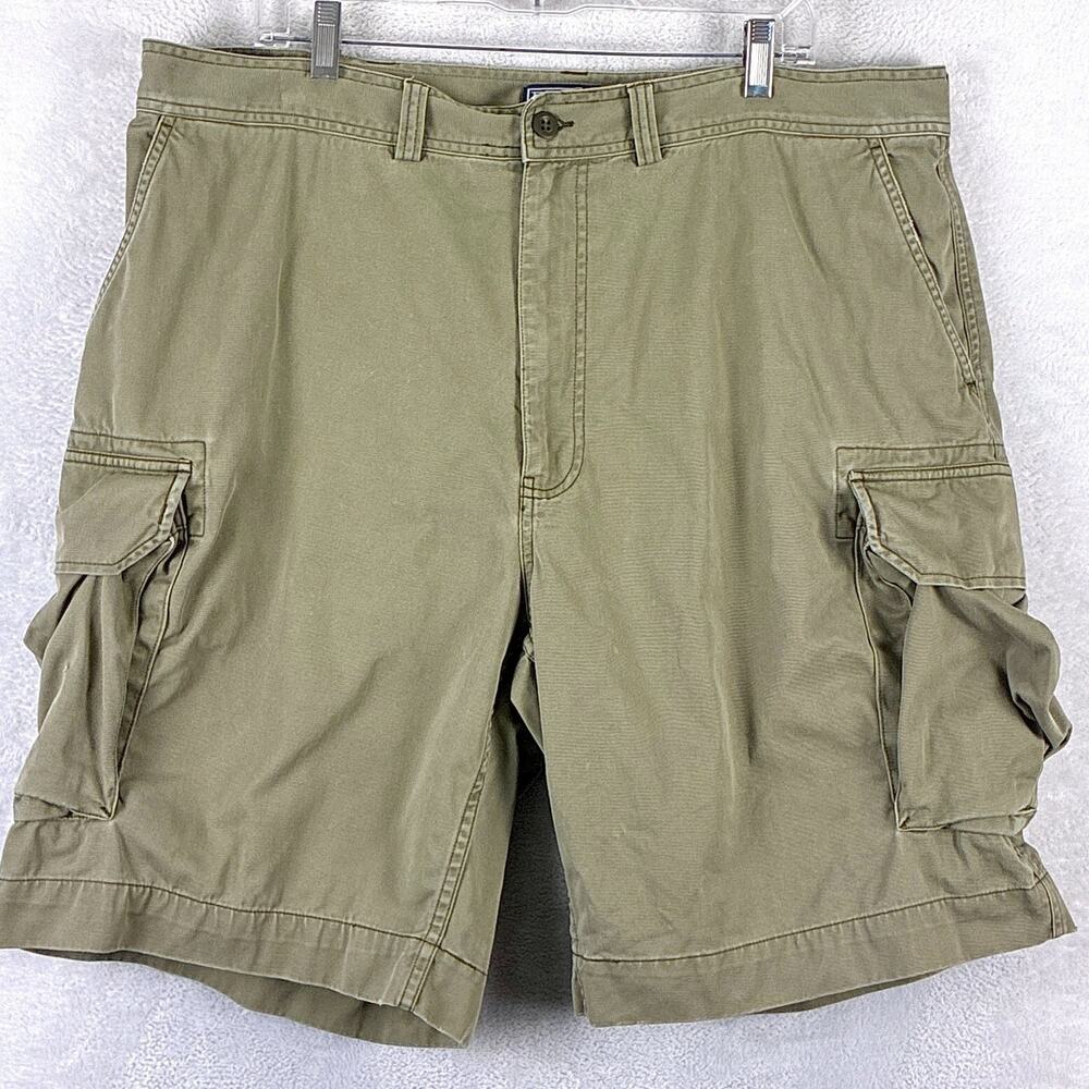 VTG Polo Ralph Lauren Cargo Shorts Men 40 Olive Baggy Preppy Grunge Military Y2K